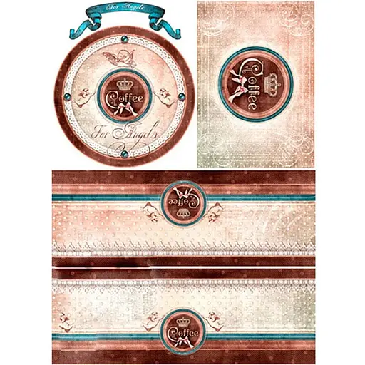 Бумага Cheap Art Кофейный ангел - фото 1