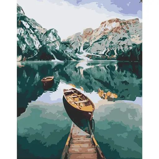 Картина за номерами Човен у фіордах 10626-AC 40х50 см - фото 1