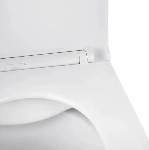 Унитаз подвесной безободковый Kroner Eifel WHI493436 RIMLESS с сиденьем Slim Duroplast / Soft-close / Quick relase (KE493436WHIR) (CV029611) - фото 6