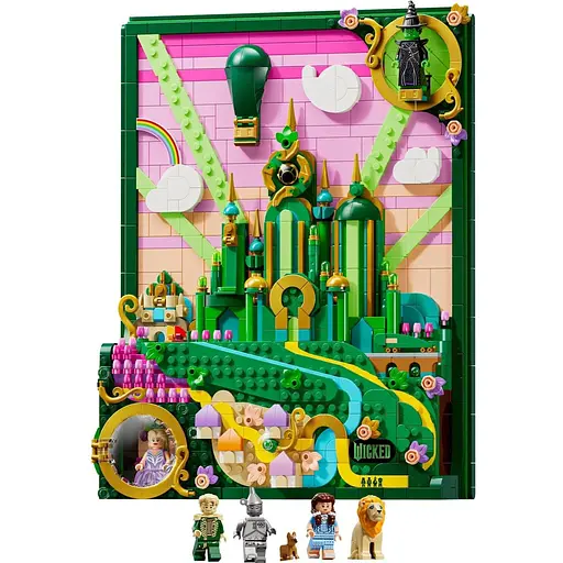 Конструктор LEGO Wicked Эмеральд-сити Настенный декор 1518 деталей (75685) - фото 5