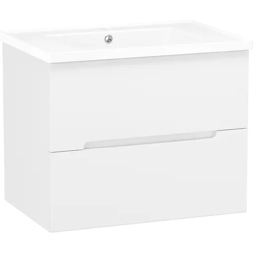 Тумба підвісна Imprese Elio з умивальником 65 см Білий u08507703LM Білий - фото 1