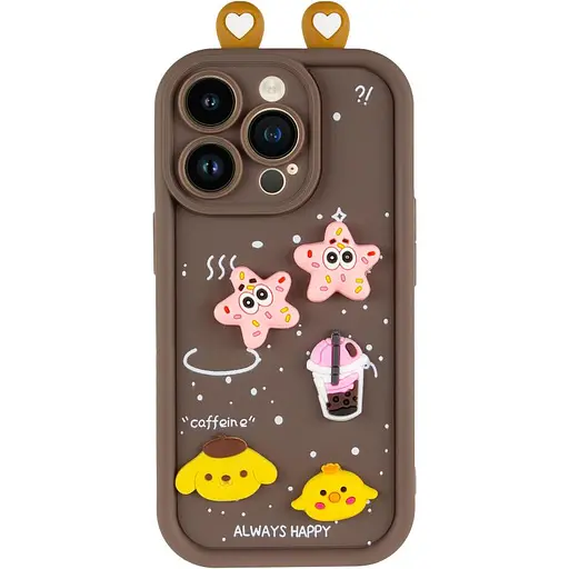 Чохол Epik TPU Toys Case with Ears для Apple iPhone 13 Pro Max 6.7 Brown - фото 2