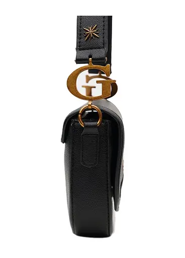 Жіноча сумка G-Dream сідло (в стилі Гесс Guess) Чорна - фото 4