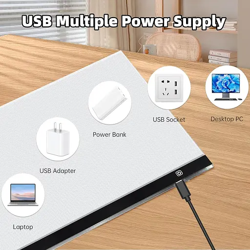 Світловий стіл JUSONEY формату A3 для алмазного живопису - фото 5