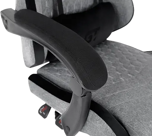 Геймерское кресло GT Racer серое с черным (X-2324 Fabric Gray/Black Suede) - фото 10