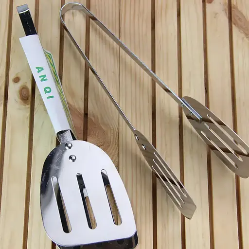 Щипці лопатка кулінарні для сервірування та барбекю з нержавіючої сталі 23 см, Kitchen Master 85846 - фото 4