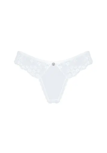 Мереживні еротичні трусики Obsessive Heavenlly XL/2XL білий - фото 6