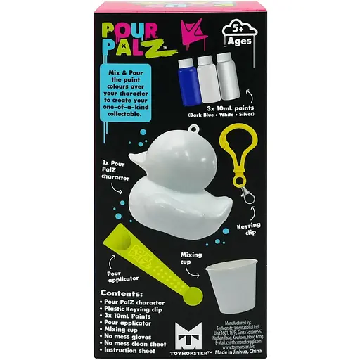 Набор для творчества ToyMonster Флюид Арт Брелок Утенок в ассортименте (GS-G26262) - фото 22