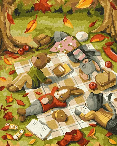 Набор для росписи по номерам Книжный клуб, 40x50 см, КНО6542