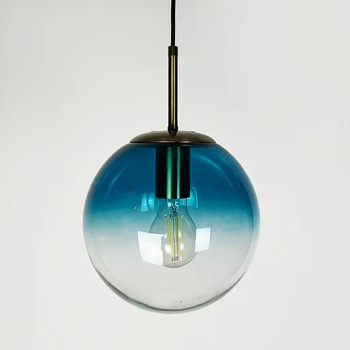 Подвес со стеклянным плафоном с градиентом голубого Ø 20 см | Line F | Арт. AA321-200 Blue - фото 2