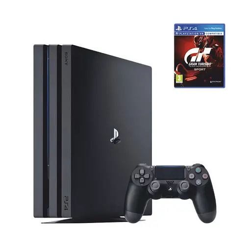 Консоль Sony PlayStation 4 PRO 1TB CUH 70-71 Black обслугована + Геймпад бездротовий DualShock 4 + Gran Turismo Sport + гарантія б/в - фото 1