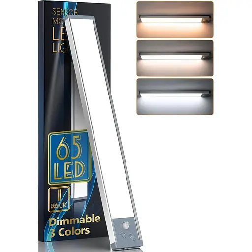Світильник HIBOITEC 65 світлодіодів 3 колірні температури з датчиком руху 2500 мАг