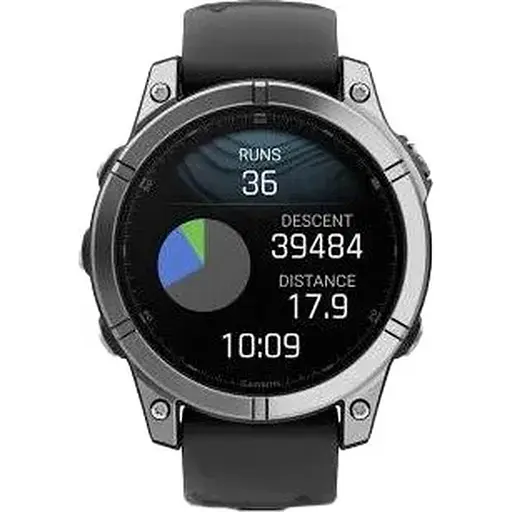 Смарт-часы Garmin Fenix E 47mm AMOLED Stainless Steel with Black Silicone Band 010-03025-02/00 - фото 6