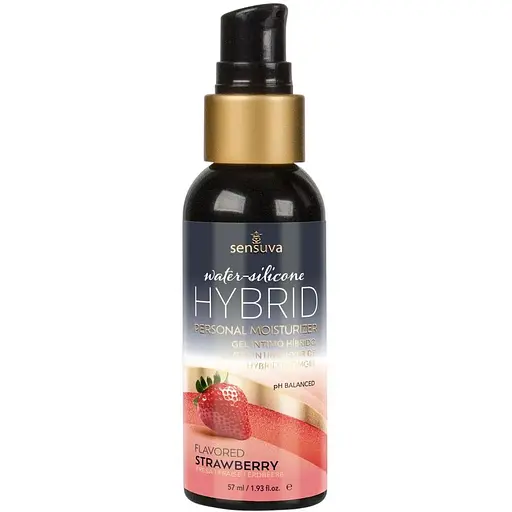 Смазка водно-силиконовая Sensuva Hybrid Strawberry (57 мл)