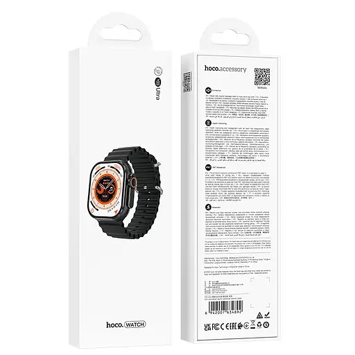 Смарт годинник Hoco Y23 Ultra Smart sports watch чорний - фото 4