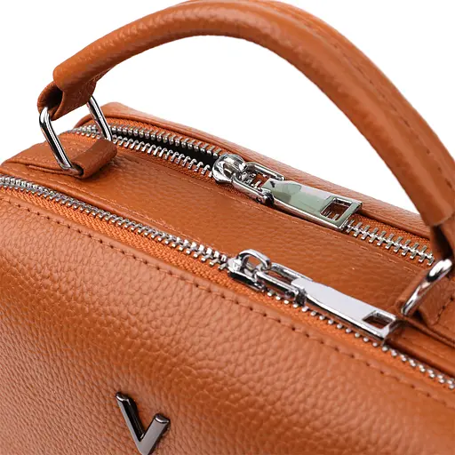 Женская сумка Vintage из натуральной кожи с двойным внутренним пространством 22.5х14х9.5 см sum0027587 - фото 6