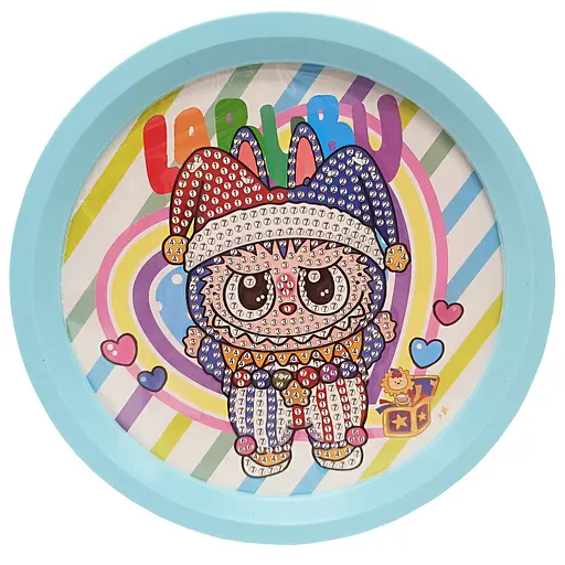 Детский набор алмазная мозаика "Лабубу" YK-6532-10(Blue)