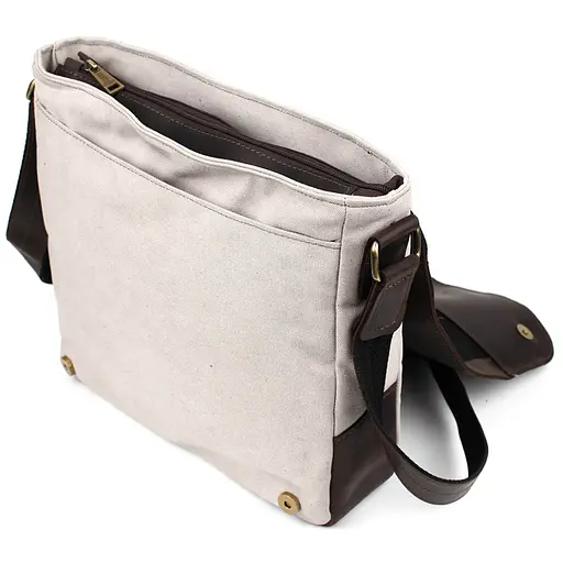 Кожаная мужская сумка через плечо TARWA 30х32х7,5 см nsa0001247 - фото 4