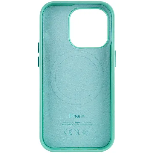 Шкіряний чохол Epik Leather Case AA Plus with MagSafe для Apple iPhone 13 Pro 6.1 Ice - фото 2