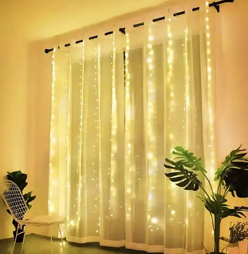 Гирлянда Chomik Штора 150LED теплый белый 3 x 1.5 м (LED8479) - фото 2