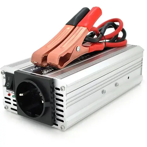 Інвертор напруги Powermaster, 24V/220V, 700W з модифікованою синусоїдою, 1 Shuko, клеми