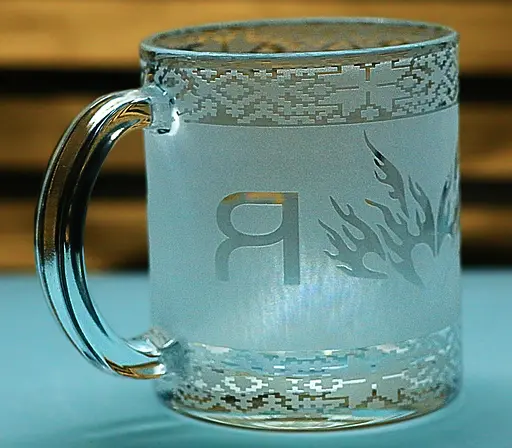 Скляна чашка 320 мл з гравіюванням Я люблю Україну кухлі для чаю романтичний та патріотичний подарунок - фото 2