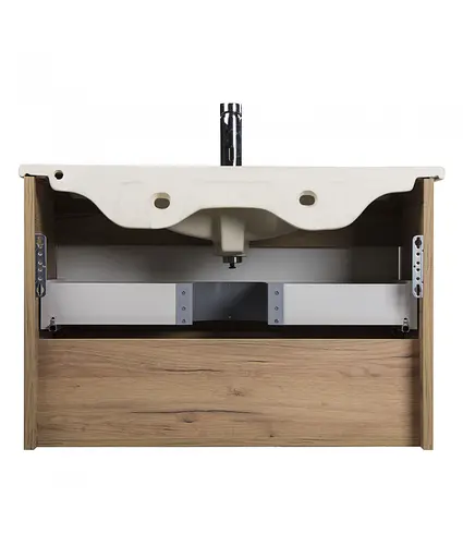 Тумба Мойдодир Oslo 80 Wood з умивальником SU-80 дуб крафт/Білий - фото 5