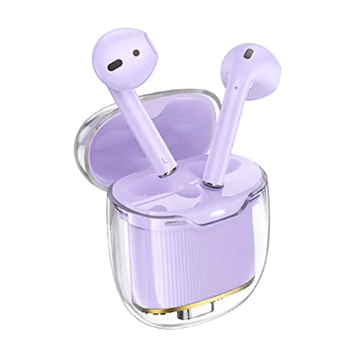 Навушники бездротові Hoco TWS EW52 фіолетовий - фото 2