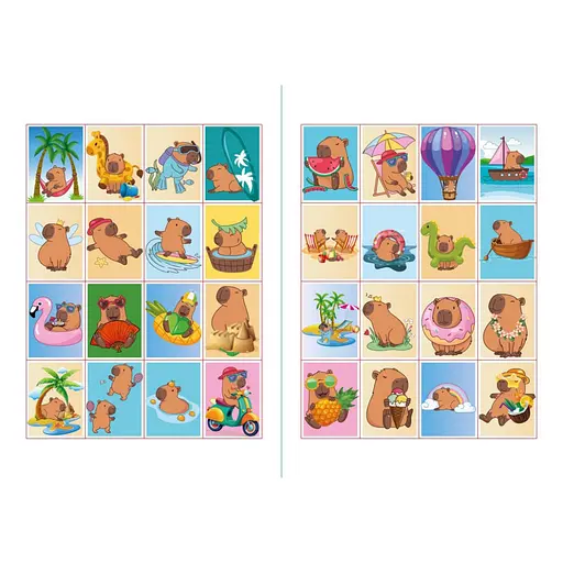 Дитяча розмальовка зі стікерами "Капібара на канікулах" CB21, 16 сторінок - фото 3