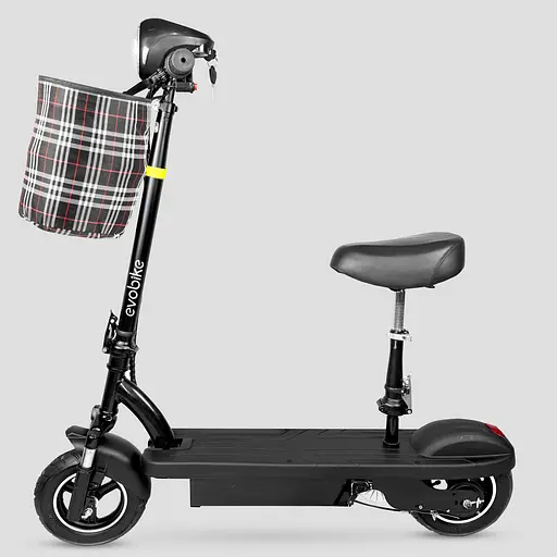 Электросамокат EVOBIKE Reno S10 400W 8Ah черный с сиденьем (модель 2025 года) - фото 2