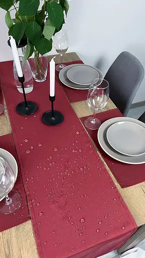 Комплект Доріжка водовідштовхувальна Бордовий однотон 220х40 см 4 шт. - фото 5