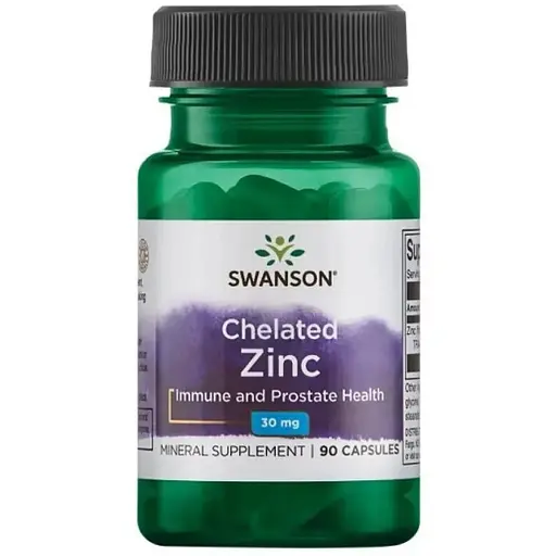 Цинк Swanson Chelated zinc 30 mg 90 cap (1086-100-70-1369590-20)