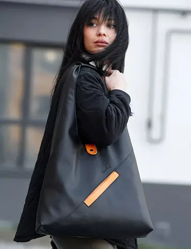 Женская сумка Sambag HOBO M черный 35 х 40 х 8 см (53200129) - фото 1