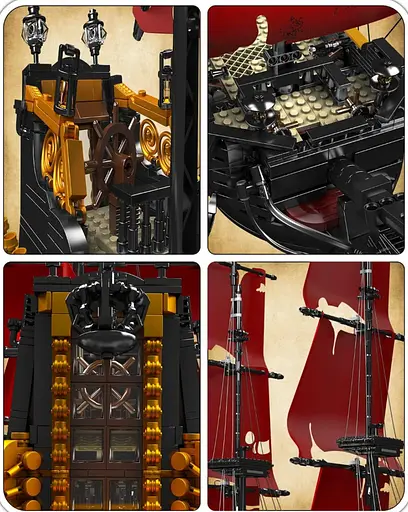 Конструктор Піратський корабель 3139 елементів Ramiz - фото 5