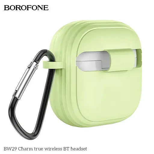 Навушники Borofone BW29 Charm true wireless BT headset Lemon Green - фото 2