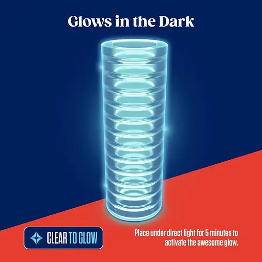 Мастурбатор Blush Rize - Ribz Glow in the Dark Masturbator - Clear - фото 4