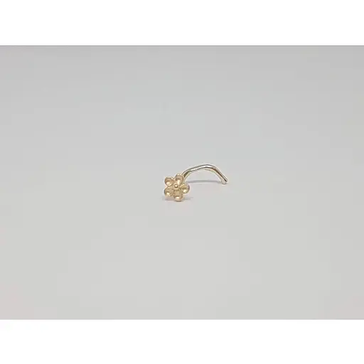 Золотая серьга-пирсинг в нос Dear. 1009 - фото 3