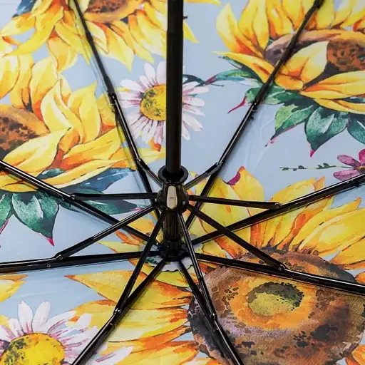 Зонтик Yiwu HP-23-14Y механический складной 100 см желтый - фото 10