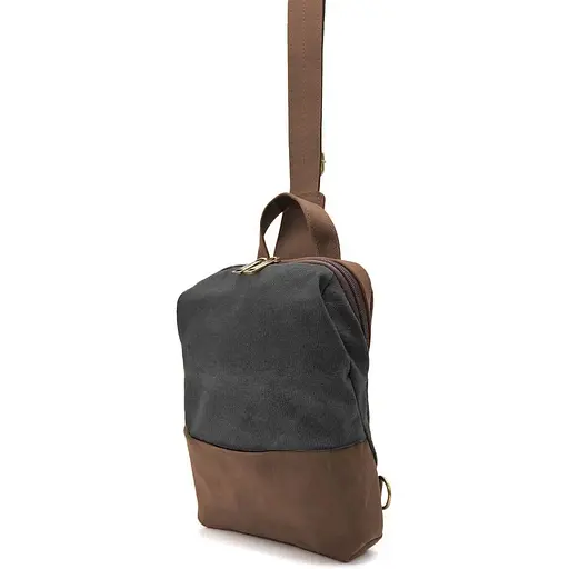 Кожаная сумка-слинг Tarwa 28х22х7 см sum0025529 - фото 1