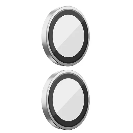 Захисне скло BlueO Metal на камеру для Apple iPhone 16, 6.1/16 Plus 6.7 Срібний/Silver