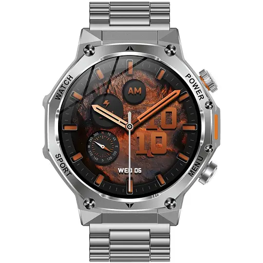 Смарт-часы Uwatch Smart Surf X Pro Steel 2 ремешки серебристые (3382) - фото 5