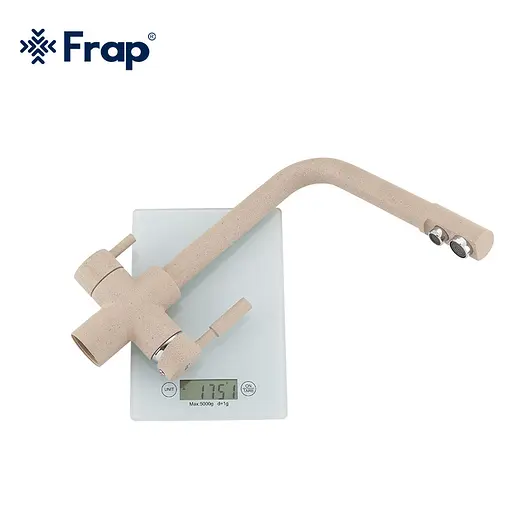 Смеситель для кухни на две воды Frap F4352-23 бежевый Бежевый - фото 7