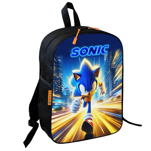 Рюкзак школьный детский Супер Соник «Super Sonic» 36х27 см для мальчика (01151)