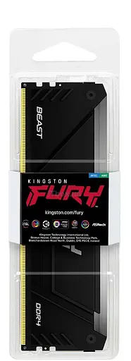 Память для ПК Kingston DDR4 16 ГБ 3200 FURY Beast RGB - фото 4