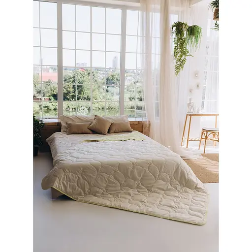 Покривало Sonex Tahiti двостороннє 240х220 см лаймово-бежеве (SO102520) - фото 7