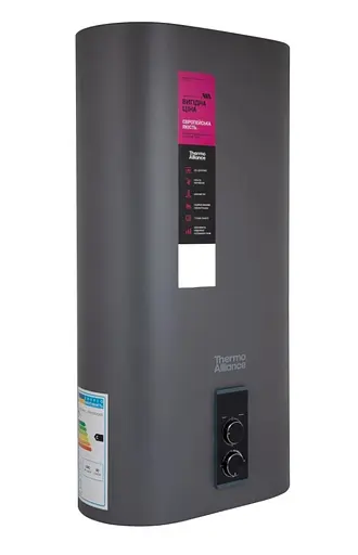 Водонагреватель электрический Thermo Alliance, 2 кВт, мокрый ТЭН, 50 л плоский, вертикальный, прямоугольный, серый (DT50V20G(PD)/2G) - фото 2