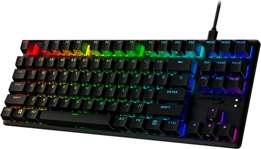 Клавіатура HyperX Alloy Origins Core Aqua RGB Black (639N9AA) - фото 3