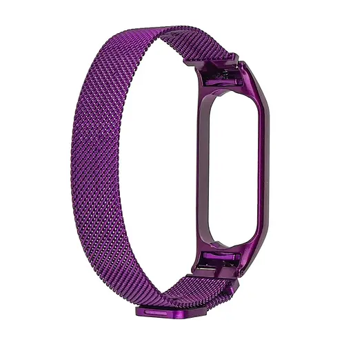 Ремешок Миланская петля для Xiaomi Mi Band 3/4 фиолетовый - фото 1