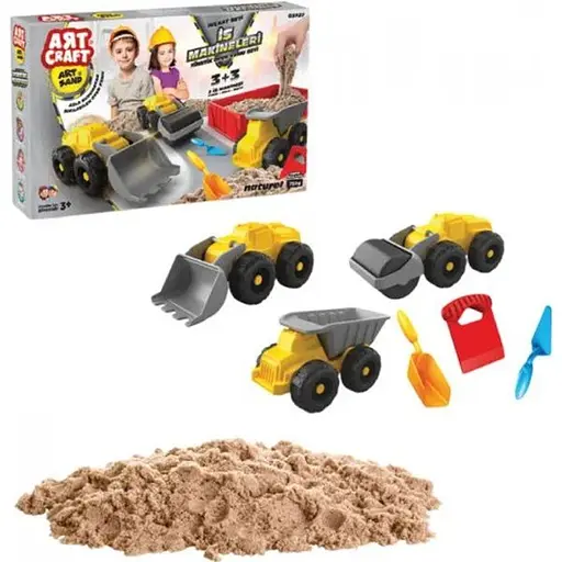 Кінетичний пісок Dede Art Craft Будівельні машини 750 г (3613)