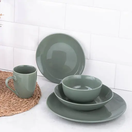 Салатник Ardesto Capri порцеляна 510 мл 13.8 см зелений (AR0514CG) - фото 4